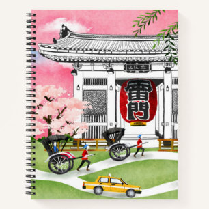 Japanische Szene Notizbuch