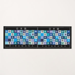 Japanische Tabelle Hiragana & Katakana Yogamatte