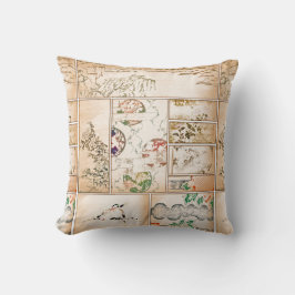 Japanische Tapisserie-asiatisches Collage tsuzure Kissen