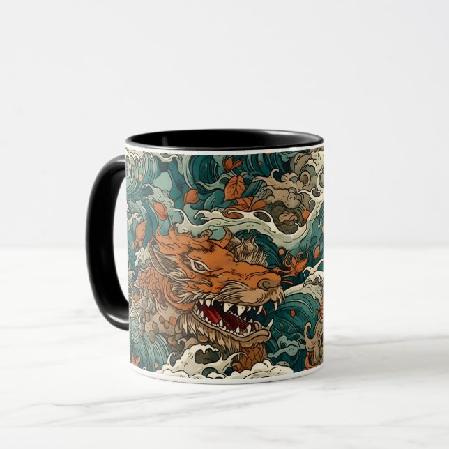 Japanische Tattoo Art Tasse (Vorderseite Links)