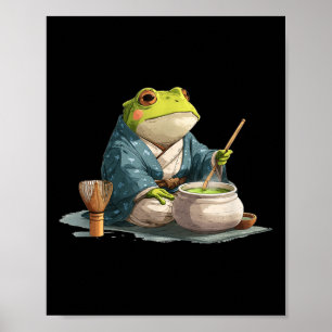 Japanische Teezeremonie Kostüme für Frosch und Jap Poster