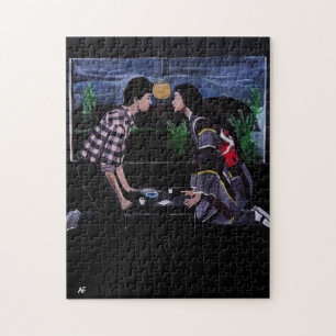 Japanische Teezeremonie-Malerei von Alfred Fox Puzzle