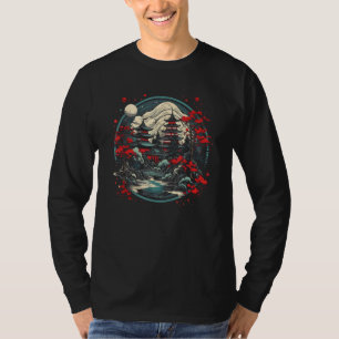 Japanische Tempelkunst T-Shirt
