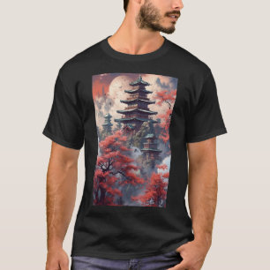 Japanische Temple Shrine-Spiritualität T-Shirt