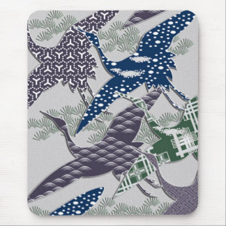 Japanische Textilkrane Mousepad