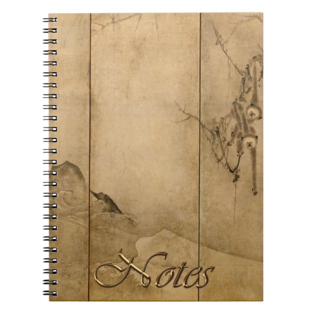 Japanische Tinte auf Papier Gibbons Primate & Land Notizblock (Vorderseite)