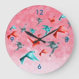 Japanische Uhr für Blumenkrane und Origami