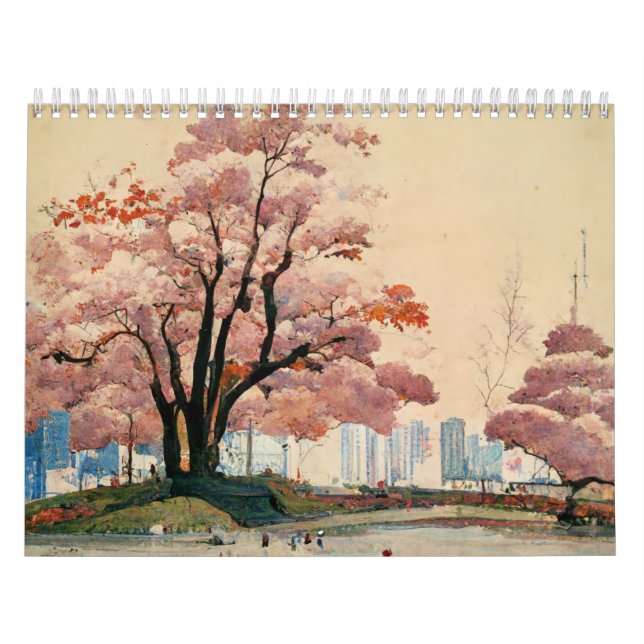 Japanische ukiyo-e traditionelle Malerei Kalender (Titelbild)