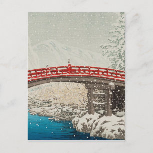 Japanische Ukiyoe Art (Hasui Kawase) Postkarte