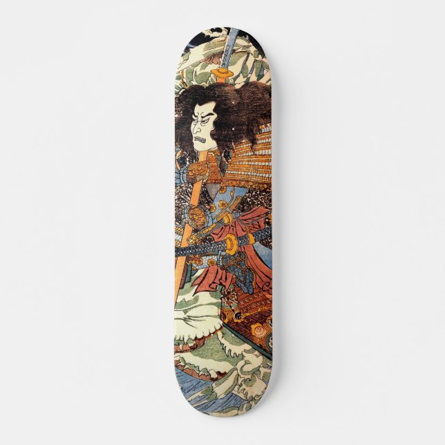 Japanische Ukiyokunst Skateboard (Vorne)