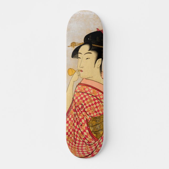 Japanische Ukiyokunst Skateboard (Vorne)