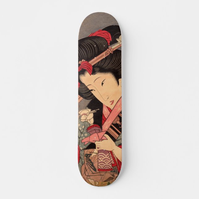 Japanische Ukiyokunst Skateboard (Vorne)