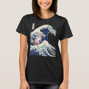 Japanische Vaporwave Ästhetik 90er Art Kanagawa Wa T-Shirt