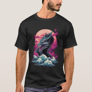 Japanische Vaporwave Tokyo Dragon Asian Retro 80Â™ T-Shirt
