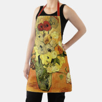 Japanische Vase, Rose, Anemonen von Vincent van Go