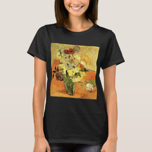 Japanische Vase, Rosen, Anemonen von Vincent van G T-Shirt
