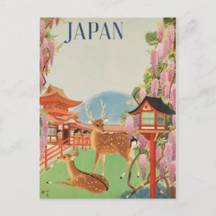 Japanische Vintage Postkarte der 1930er Jahre