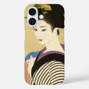Japanische Vintage-Schönheit Geisha-Dame Frau Maik iPhone 16 Hülle