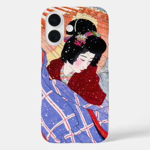 Japanische Vintage-Schönheit Geisha-Dame Frau Maik iPhone 16 Hülle