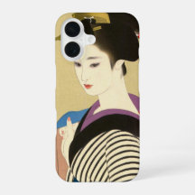Japanische Vintage-Schönheit Geisha-Dame Frau Maik