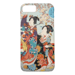 Japanische Vintage Schönheit Geisha-Damenfrau Case-Mate iPhone Hülle