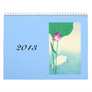 Japanische Vögel, Bäume und Blumen-Kalender Kalender