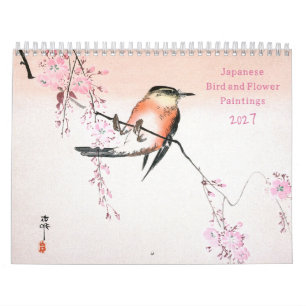 Japanische Vogel- und Blumenmalereien 2027 Kalender