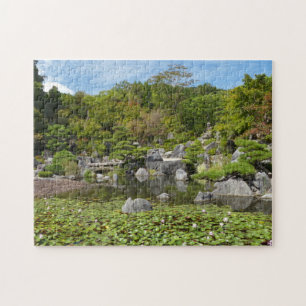 Japanische Wasserlilie Garden   Natroneteichs-Foto Puzzle