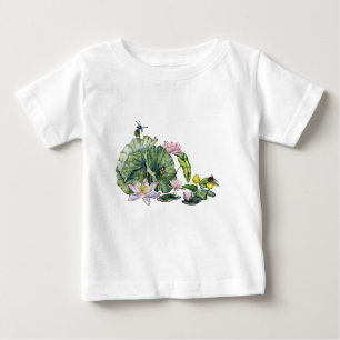 Japanische Wasserlilien und Lotus-Blume Baby T-shirt
