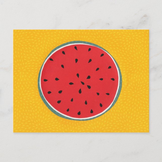 Japanische Watermelon Postcard Postkarte (Vorderseite)