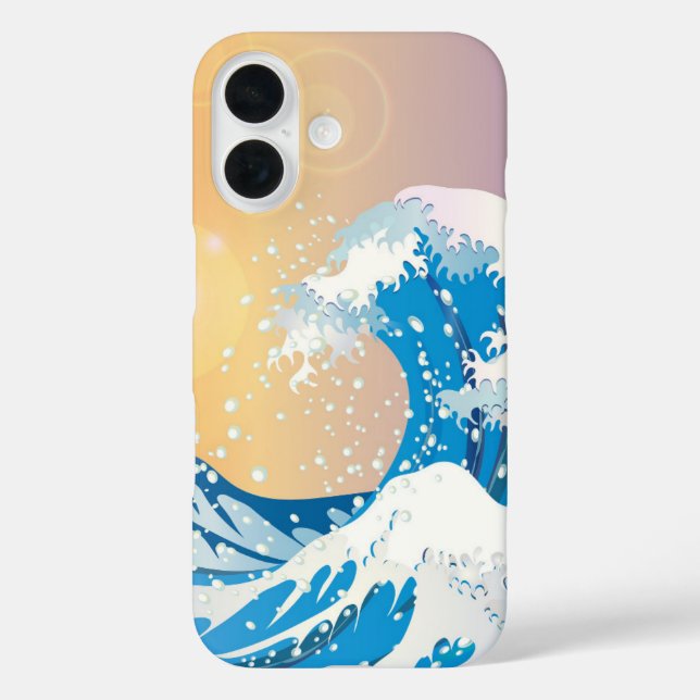 Japanische Wave Art Sunset Ocean Case-Mate iPhone Hülle (Rückseite)
