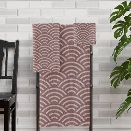 japanische Wave Print Seigaiha Muster Modernes Ros Badhandtuch Set