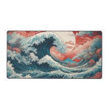 Japanische Waves Desk Mat