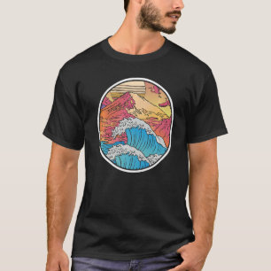 Japanische Waves Kanagawa Wave Mount Fuji Japan Va T-Shirt