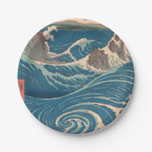 Japanische Waves Naruto Whirlpool Artwork Pappteller