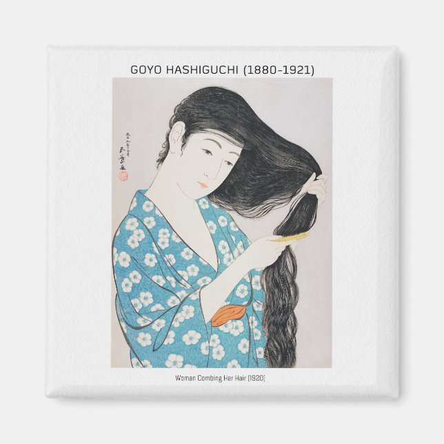 Japanische Weibliche Schönheiten - Goyō Hashiguchi Magnet (Vorne)