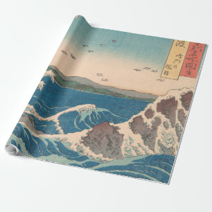 Japanische Wellen Naruto-Strudel Ozean Kunstwerk Geschenkpapier