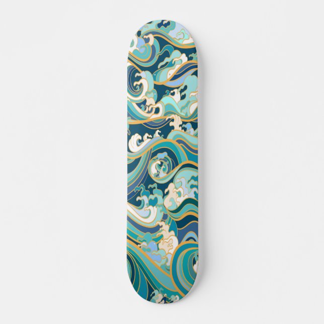Japanische Wellen Skateboard (Vorne)