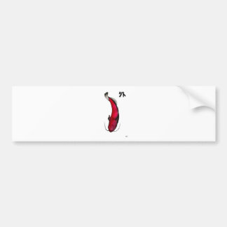 Japanische Wildkatfische Autoaufkleber