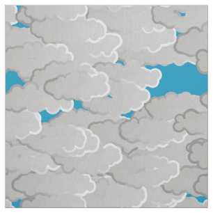 Japanische Wolken, Sommer-Tag, Weiß und Stoff