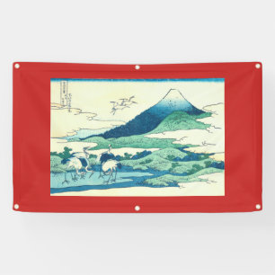 JAPANISCHE WOODBLOCK GUMMIMUFFEN-FAHNE BANNER