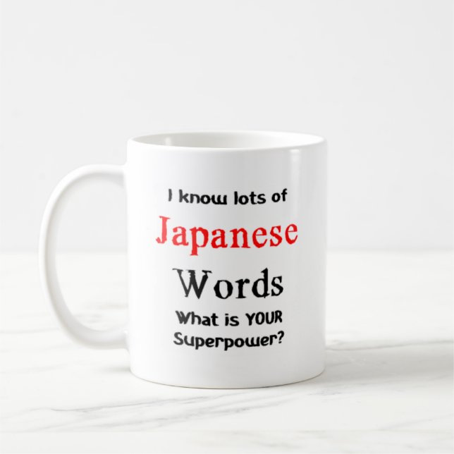 japanische Wörter Kaffeetasse (Links)