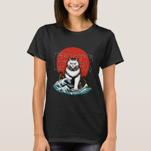 Japanische Yokai-Katze - Wütende Maneki Neko Große T-Shirt