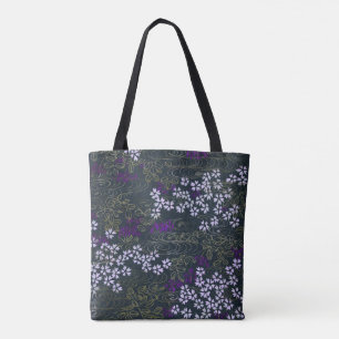 Japanische Yozakura-Tasche Meiji-Ära Sakura & Fl