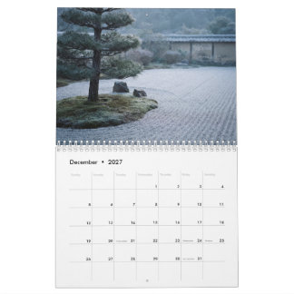 Japanische Zen-Gärten Japandi-Wandkalender Kalender