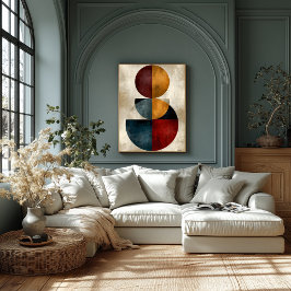 Japanische Zen-Geometrische Abstrakte Wandkunst Poster