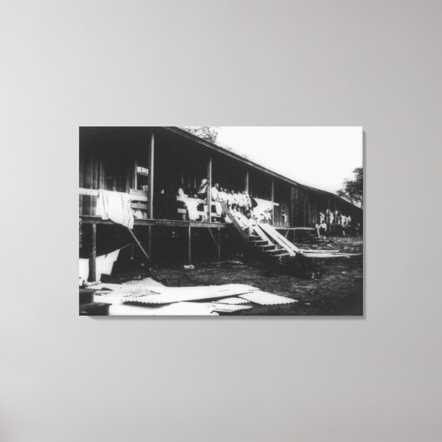 Japanische Zuhause auf dem Hawaii-Foto Leinwanddruck (Vorderseite)