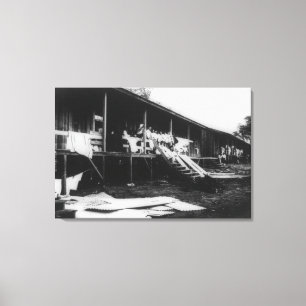 Japanische Zuhause auf dem Hawaii-Foto Leinwanddruck