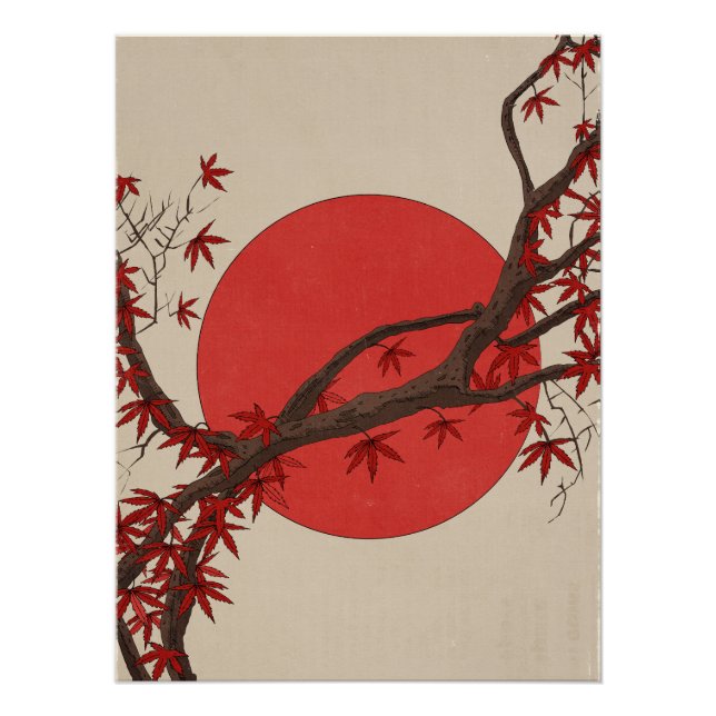 Japanischer Ahorn Poster (Vorderseite)
