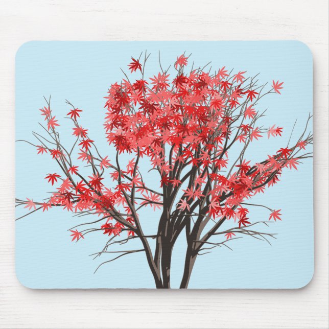 Japanischer Ahornbaum Mousepad (Vorne)